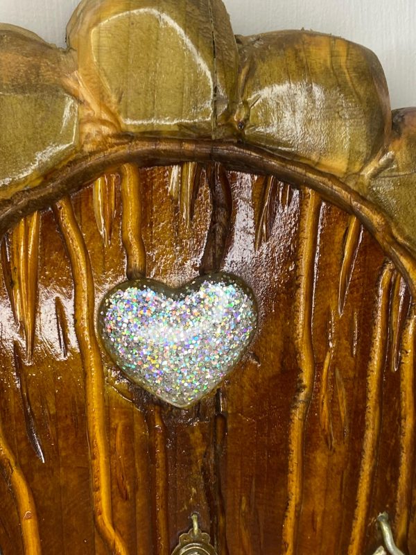 Wooden Fairy Door & Toadstool Ornament (IN-STOCK)