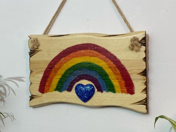 Colourful Rainbow Wall Plaque Home Décor (IN STOCK)