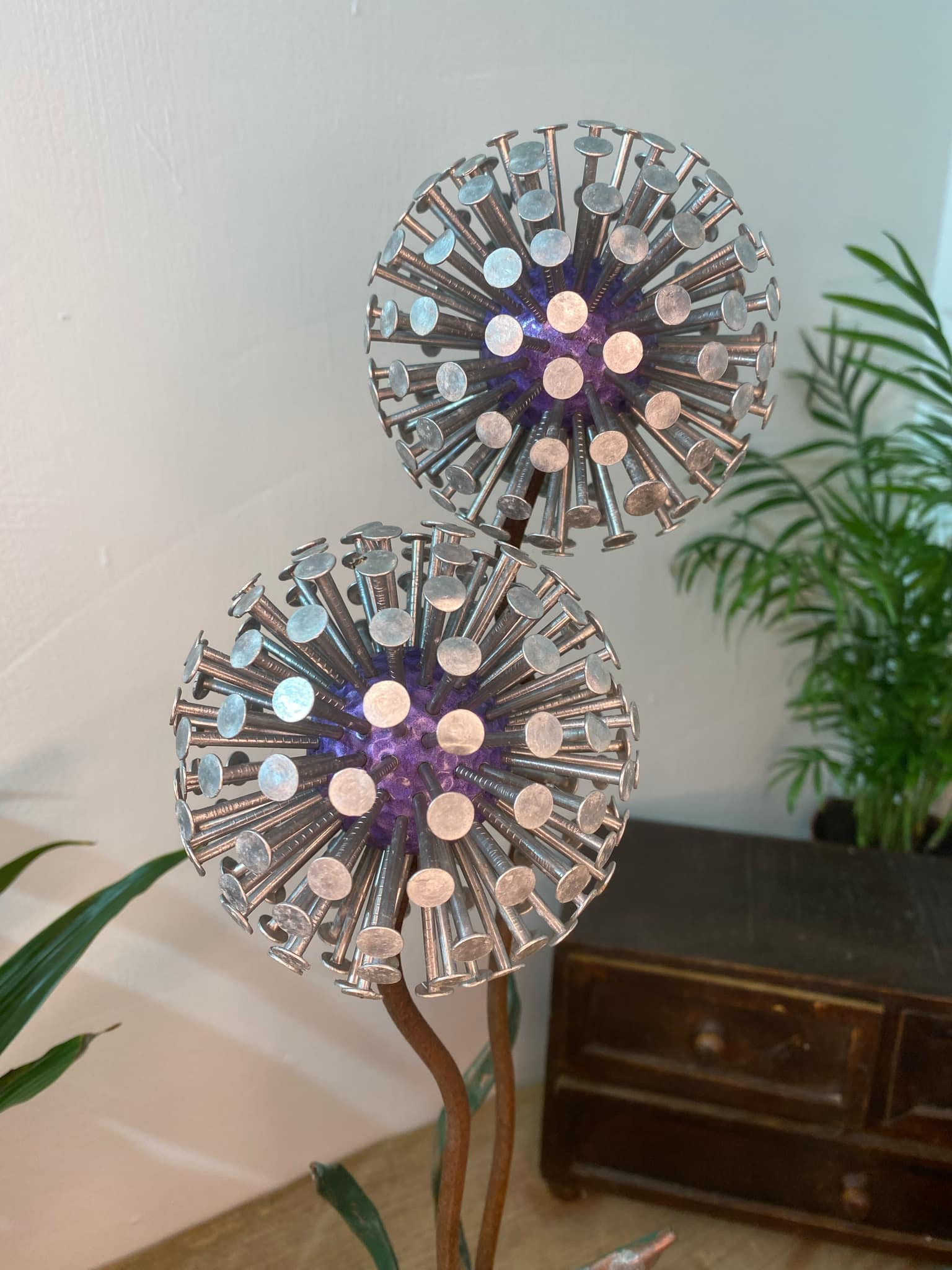 Purple Dandelion Features Home D cor IN STOCK Handmade4U
