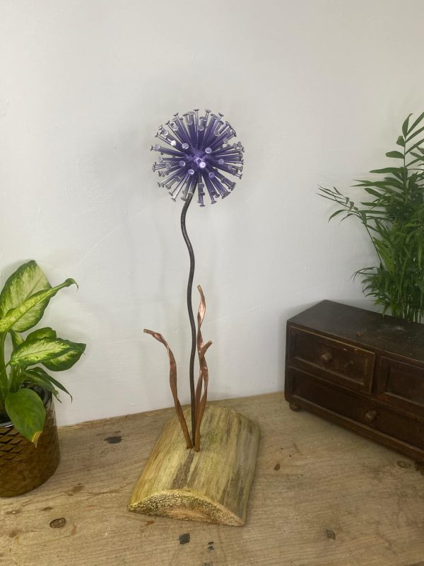 Single Purple Dandelion Ornament (IN-STOCK)