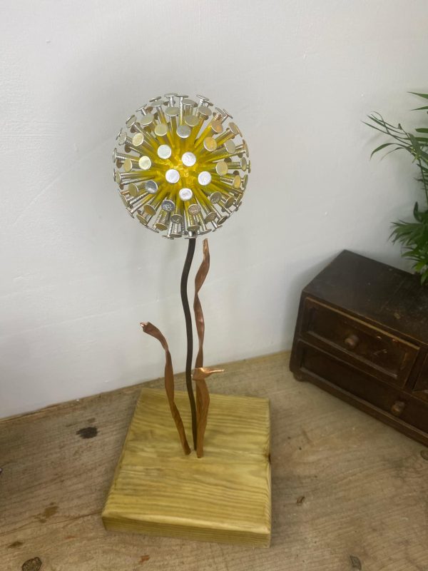 Single Yellow Dandelion / Allium Ornament (IN-STOCK)