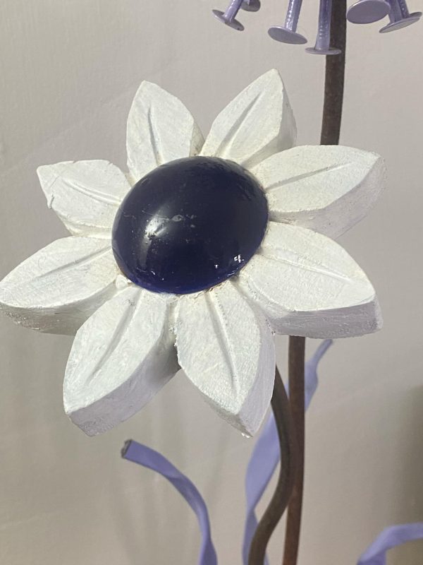 Daisy Sculpture & Lilac Dandelion Ornament (IN-STOCK)