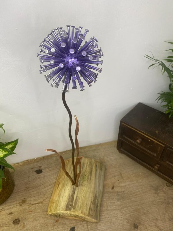 Single Purple Dandelion Ornament (IN-STOCK)