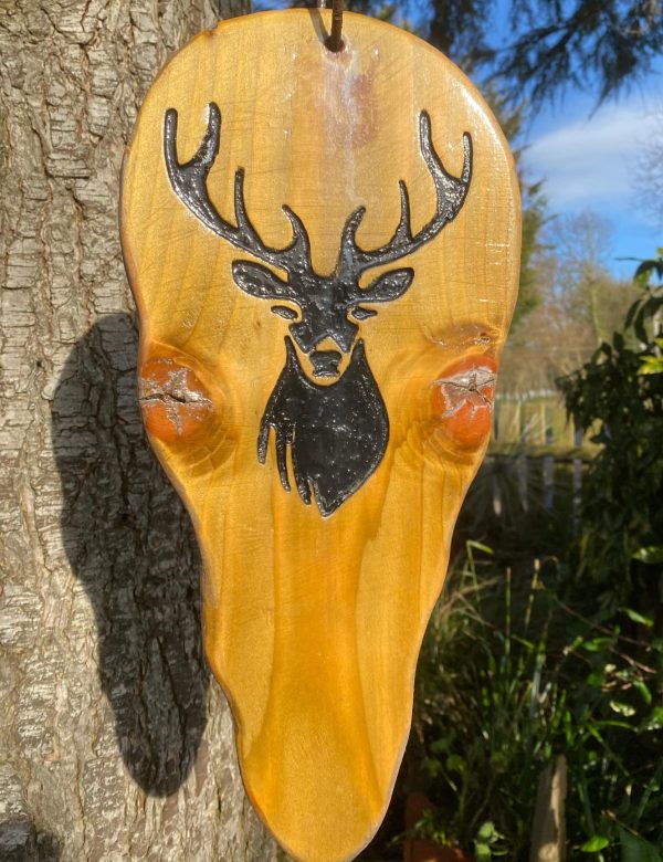 Stag Silhouette Teardrop Suncatcher (IN-STOCK)