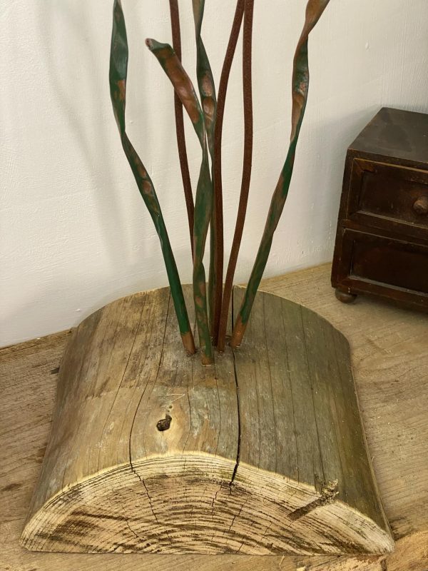 Wooden Bullrush Sculptures