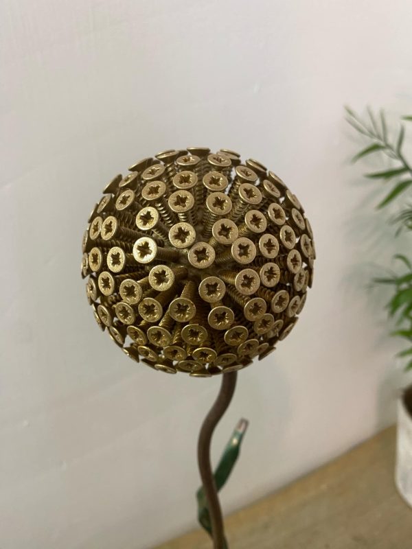 Brass Screw Dandelion / Allium Feature (IN-STOCK)