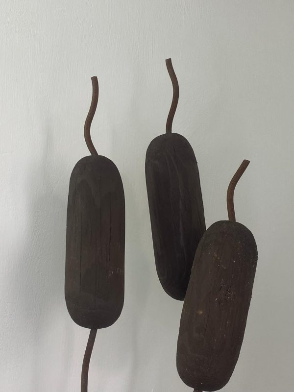 Wooden Bullrush Sculptures