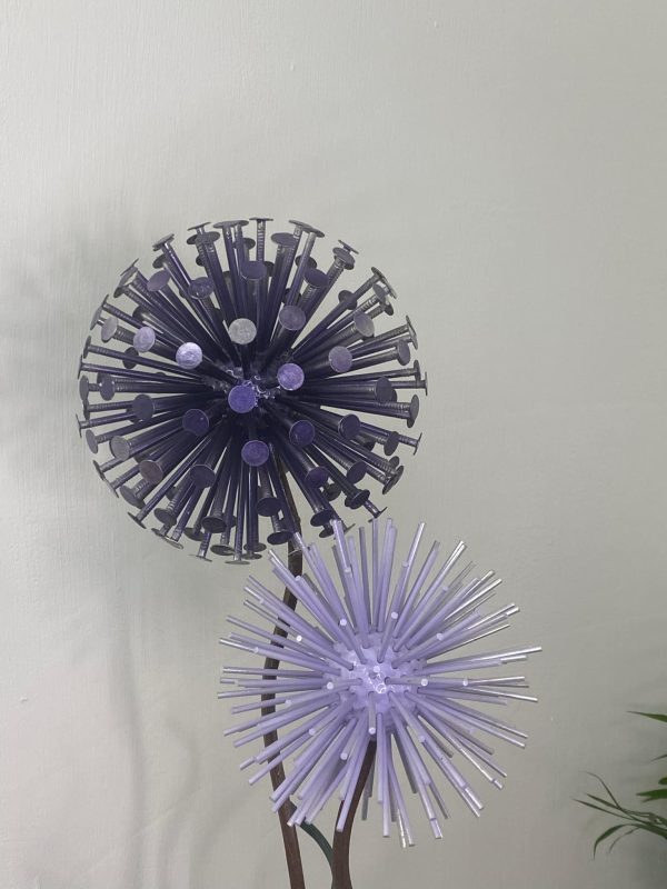 Pair of Purple & Lilac Dandelion's / Allium's (IN-STOCK)