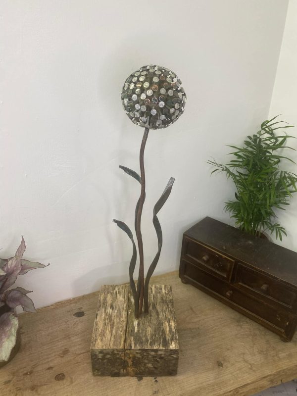 Rustic Nail Dandelion / Allium Garden Décor (IN-STOCK)