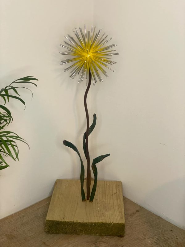 Yellow Dandelion / Allium Aluminium Feature (IN-STOCK)