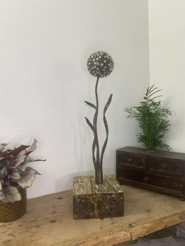 Rustic Nail Dandelion / Allium Garden Décor (IN-STOCK)