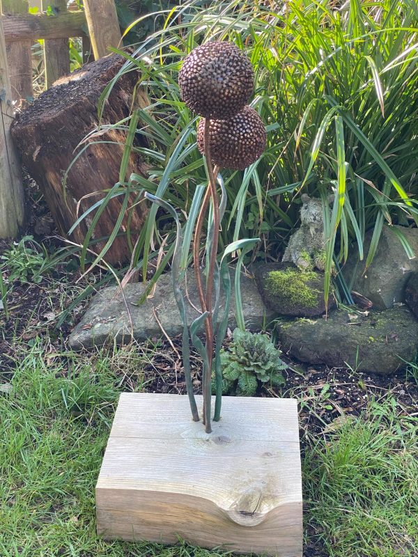 Rustic Dandelion / Allium Garden Décor (IN-STOCK)