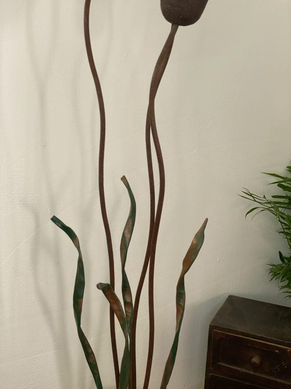 Wooden Bullrush Sculptures