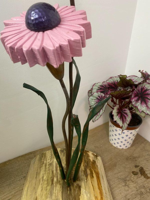 Pink Flower & Dandelion Ornament (IN-STOCK)