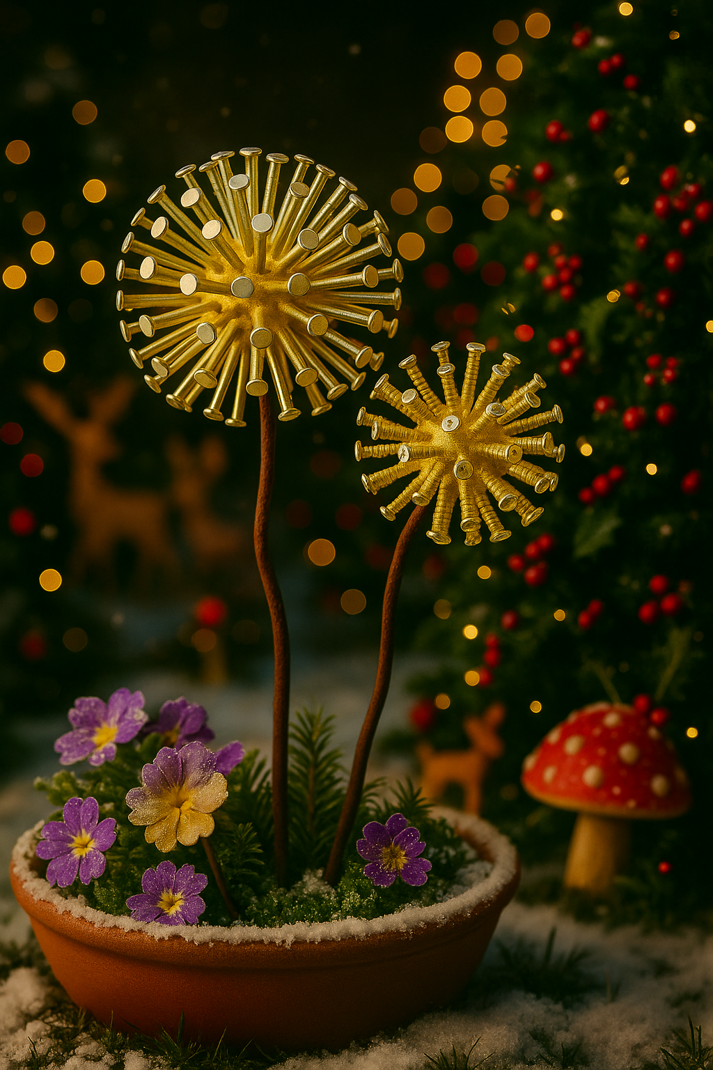 Allium Christmas Ornament –  Garden Decoration, Gift for Gardeners