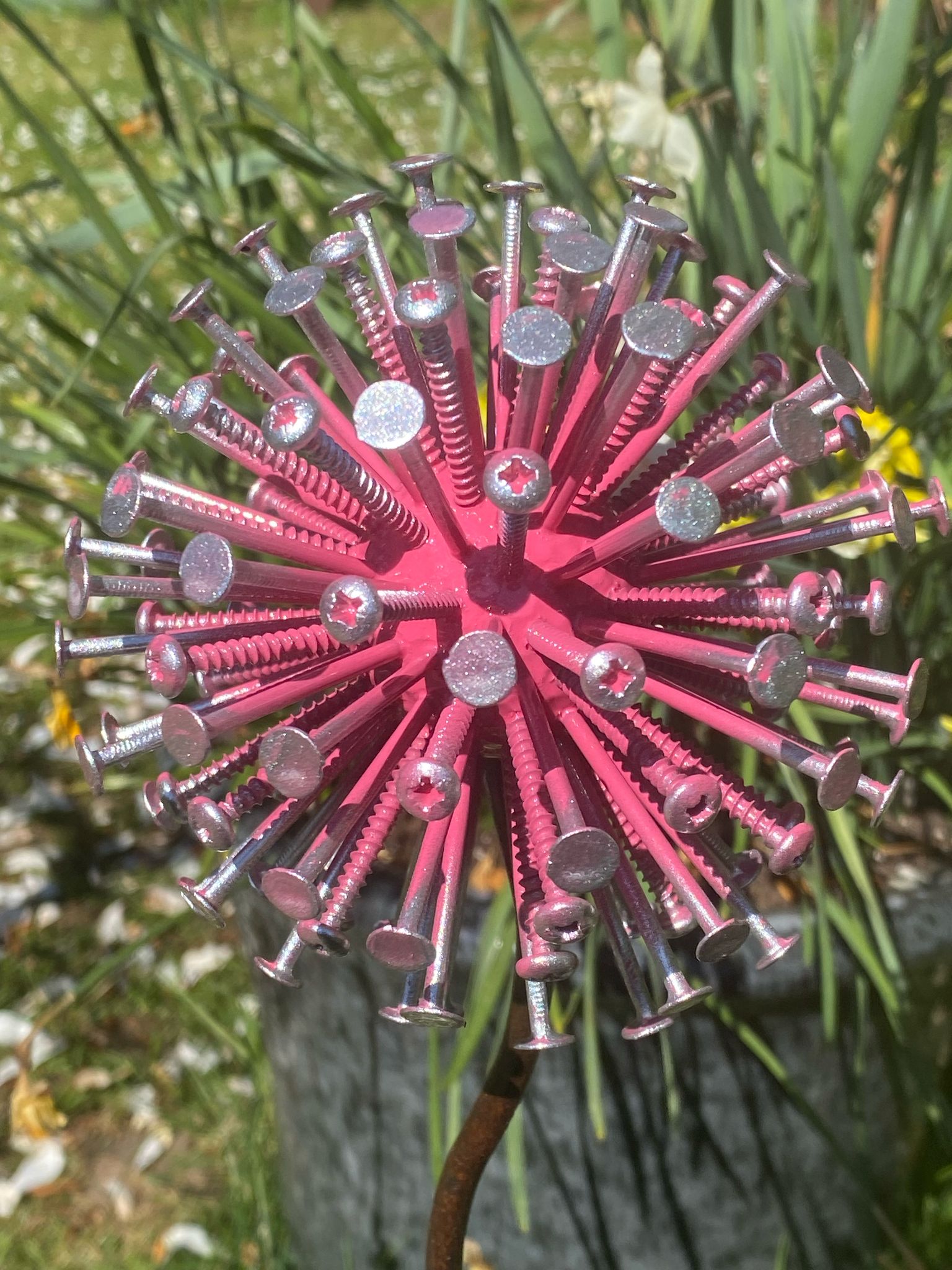 Three Pink Dandelion's Spikes Ornament