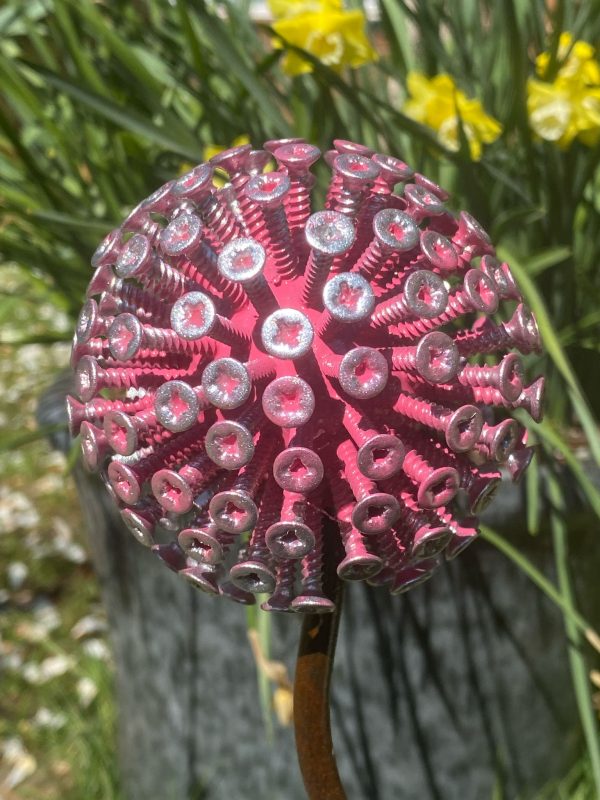 Three Pink Dandelion's Spikes Ornament