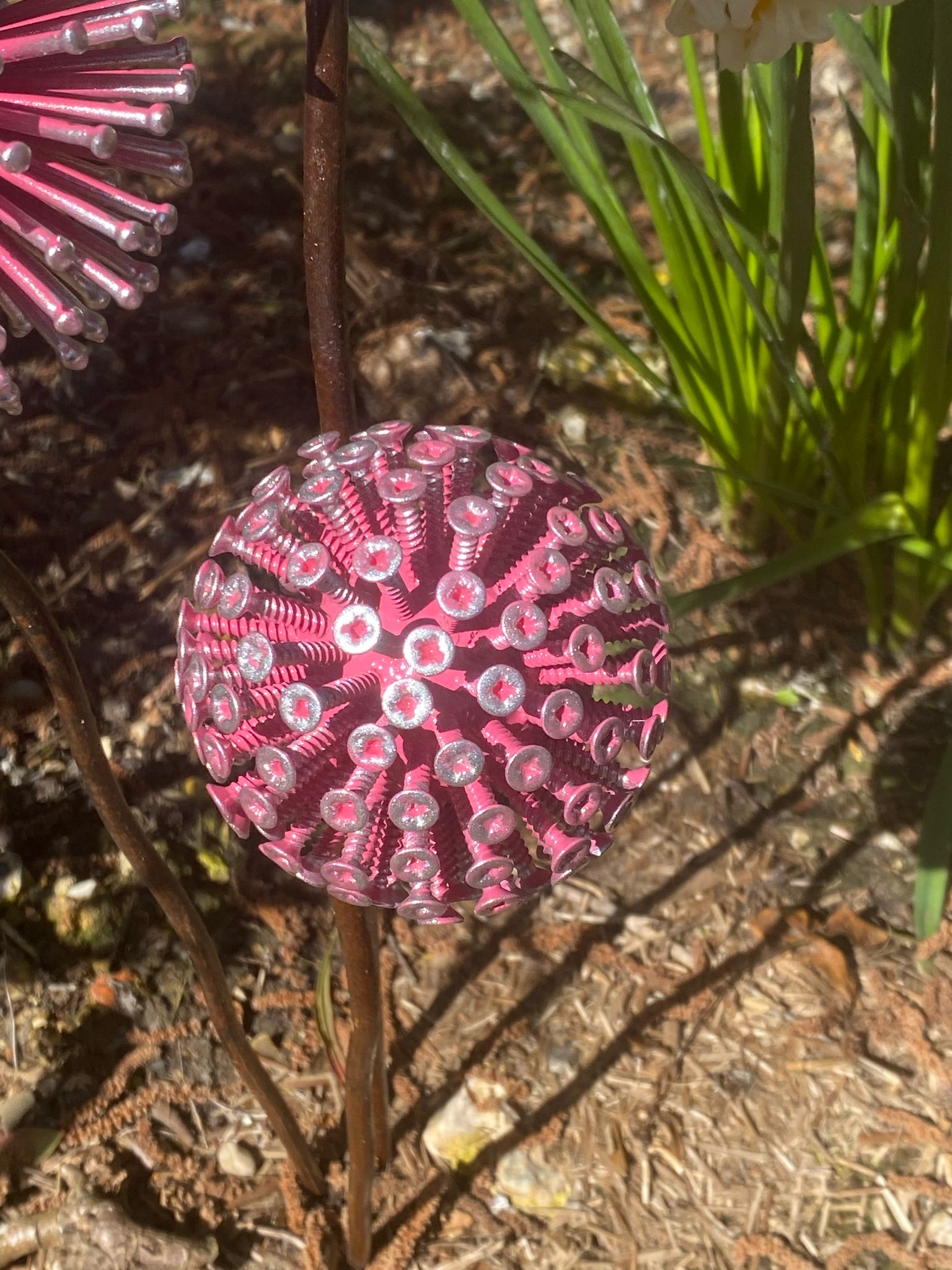 Three Pink Dandelion's Spikes Ornament