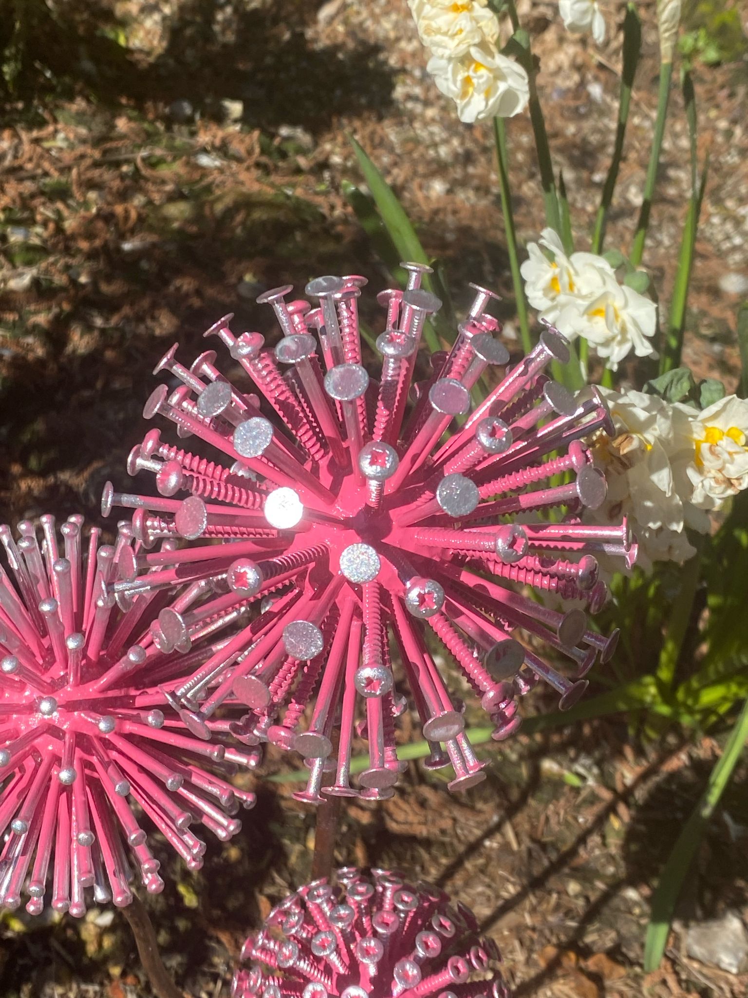 Three Pink Dandelion's Spikes Ornament