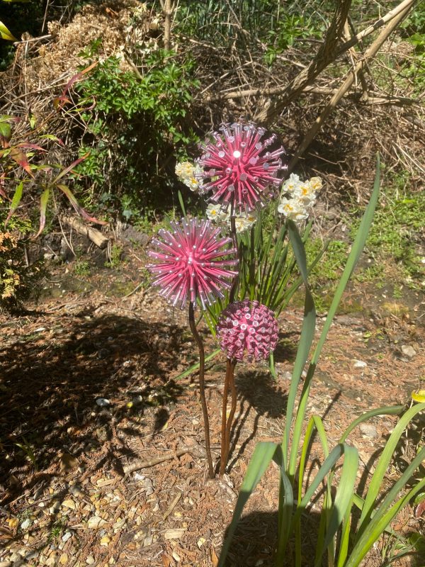 Three Pink Dandelion's Spikes Ornament
