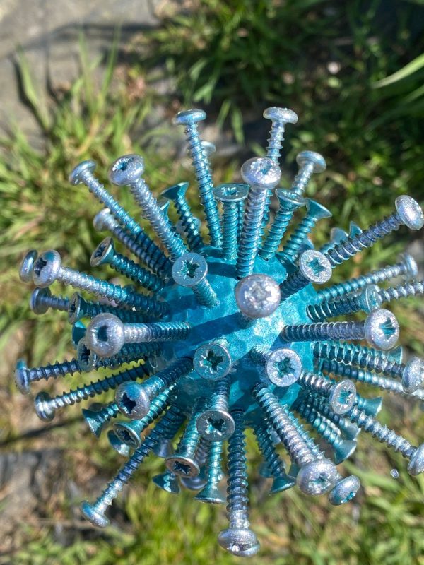 Turquoise Dandelions / Alliums Ornament