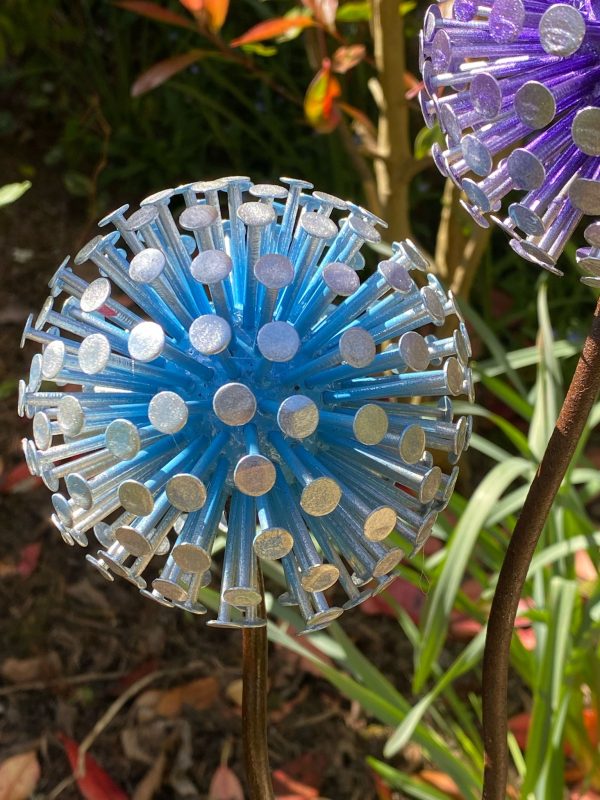 Purple & Blue Dandelion / Allium Ornament