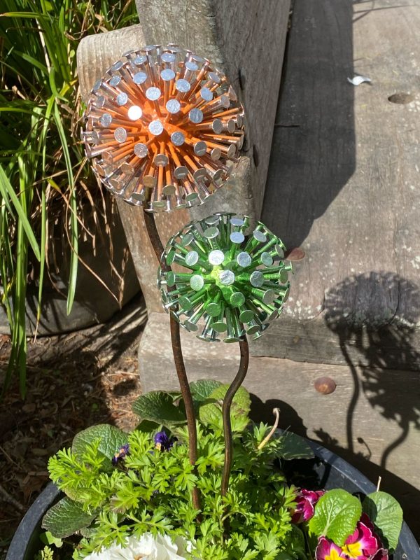 Green & Orange Dandelion / Allium Feature (IN-STOCK)