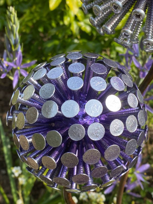 Pair of Purple Dandelions / Alliums (IN-STOCK)