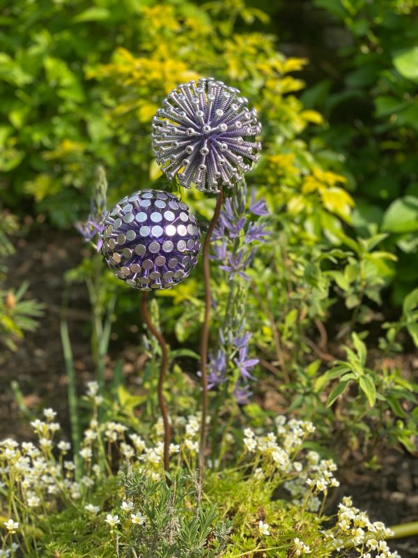 Pair of Purple Dandelions / Alliums (IN-STOCK)
