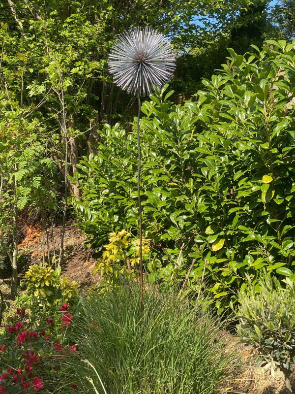 Iroko Wood and Aluminium Dandelion