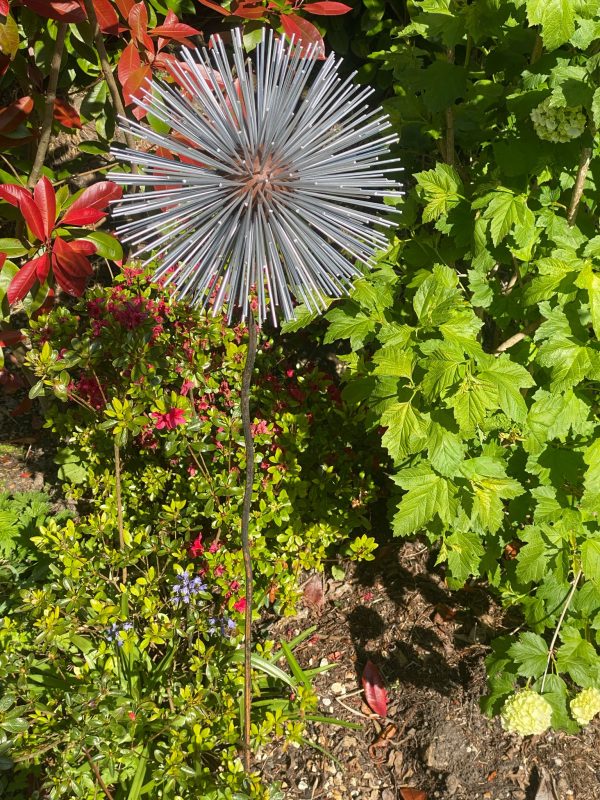 Iroko Wood and Aluminium Dandelion