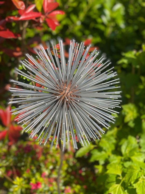 Iroko Wood and Aluminium Dandelion