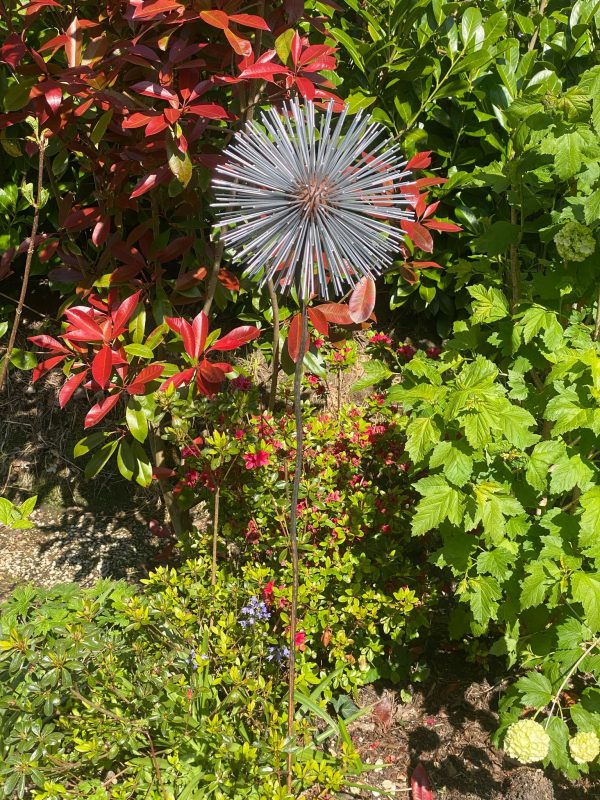 Iroko Wood and Aluminium Dandelion