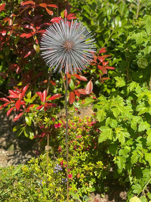 Iroko Wood and Aluminium Dandelion