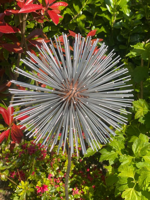 Iroko Wood and Aluminium Dandelion