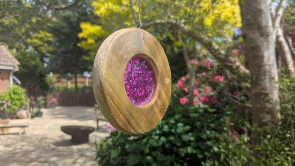 Purple Glitter Wooden Sun-Catcher