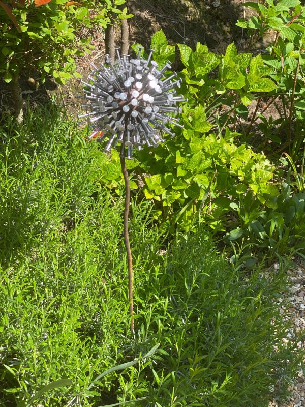 Exploding Aluminium & Iroko Wood Aluminium / Dandelion