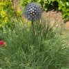 Iroko Wood and Aluminium Nail Dandelion Sculpture