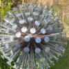 Iroko Wood and Aluminium Nail Dandelion Sculpture