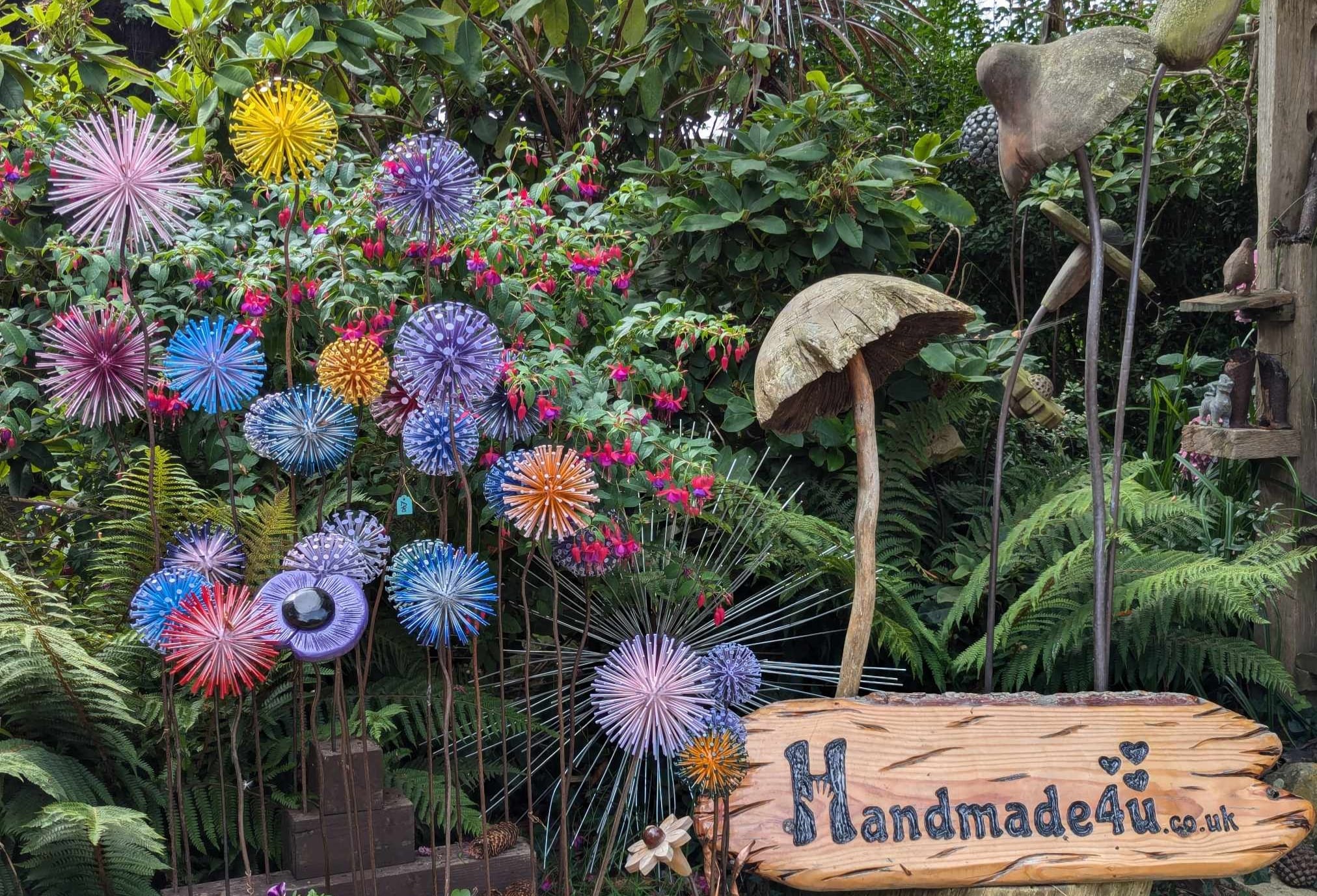 Flower & Mushroom sculptures