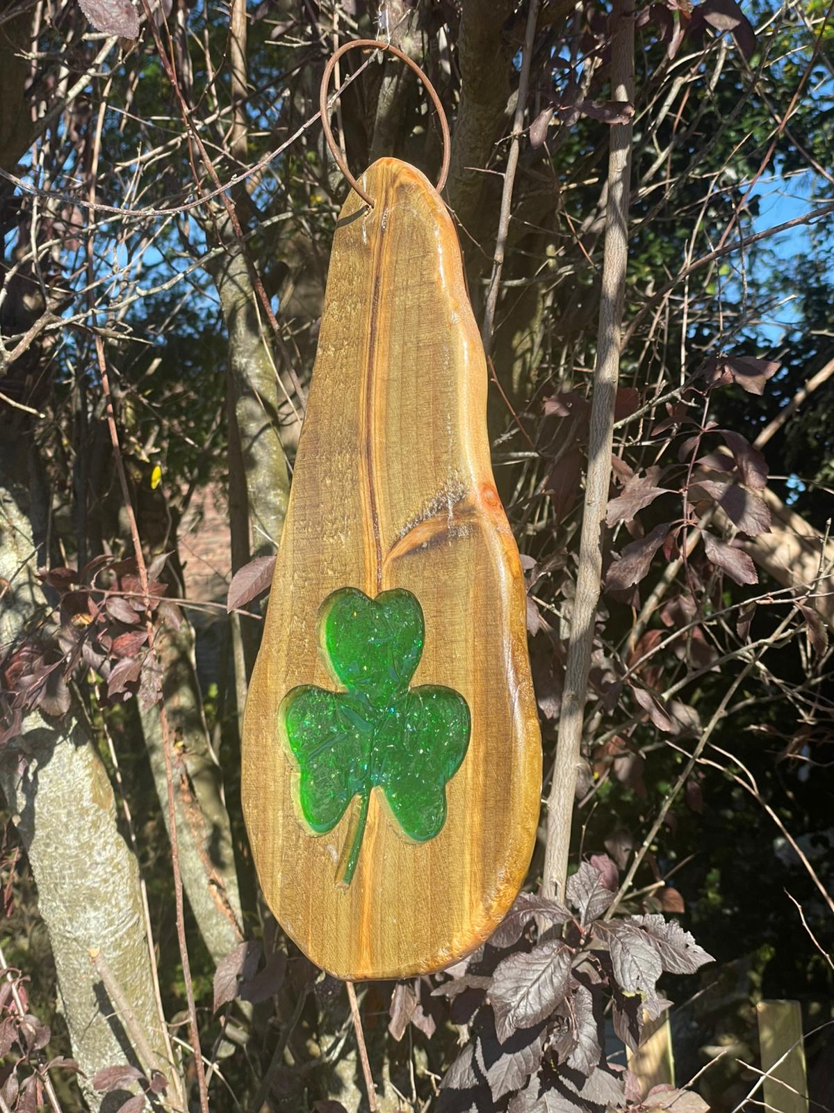 Transparent Shamrock Suncatcher