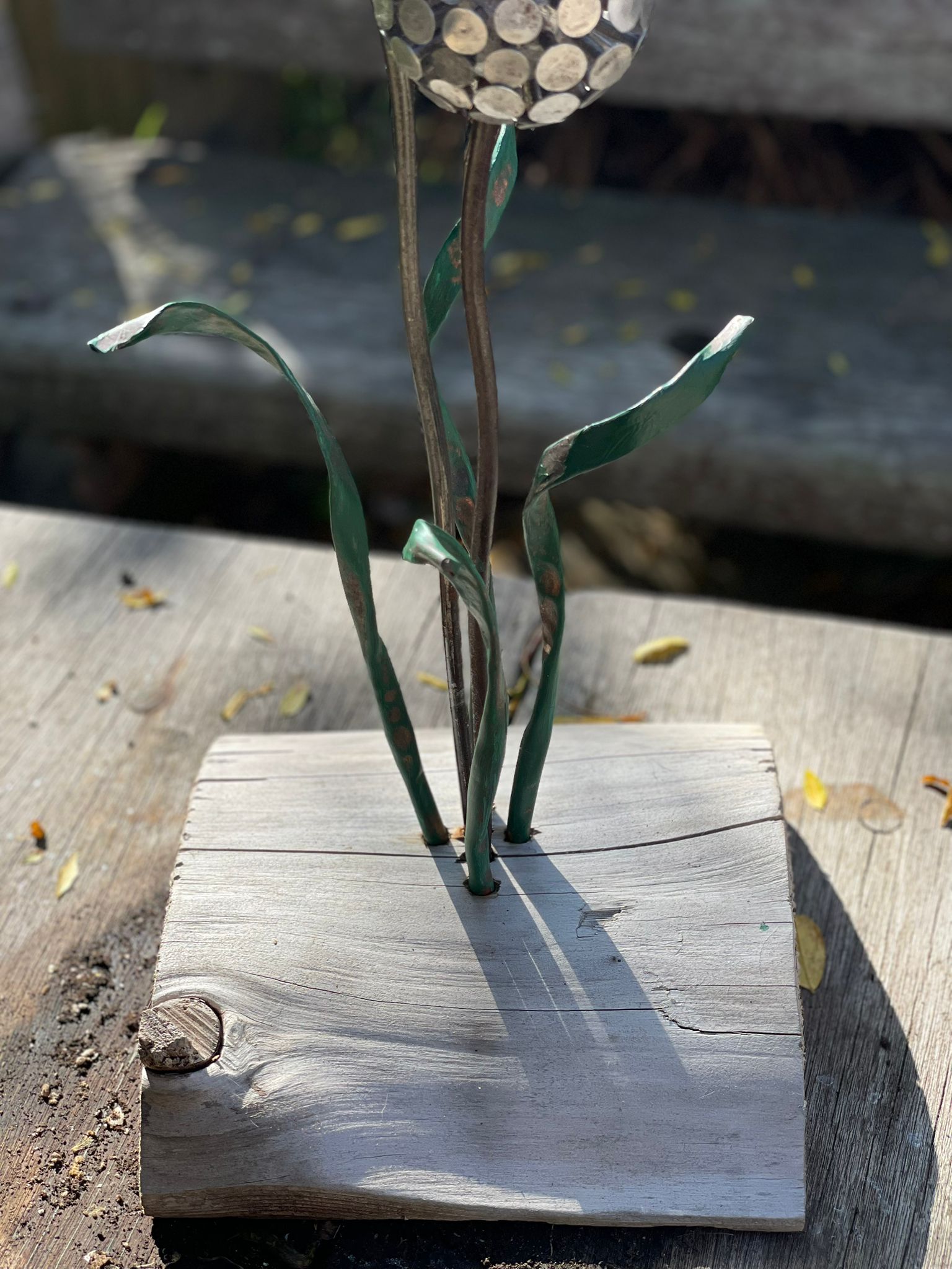 Pink & Silver Allium Ornament