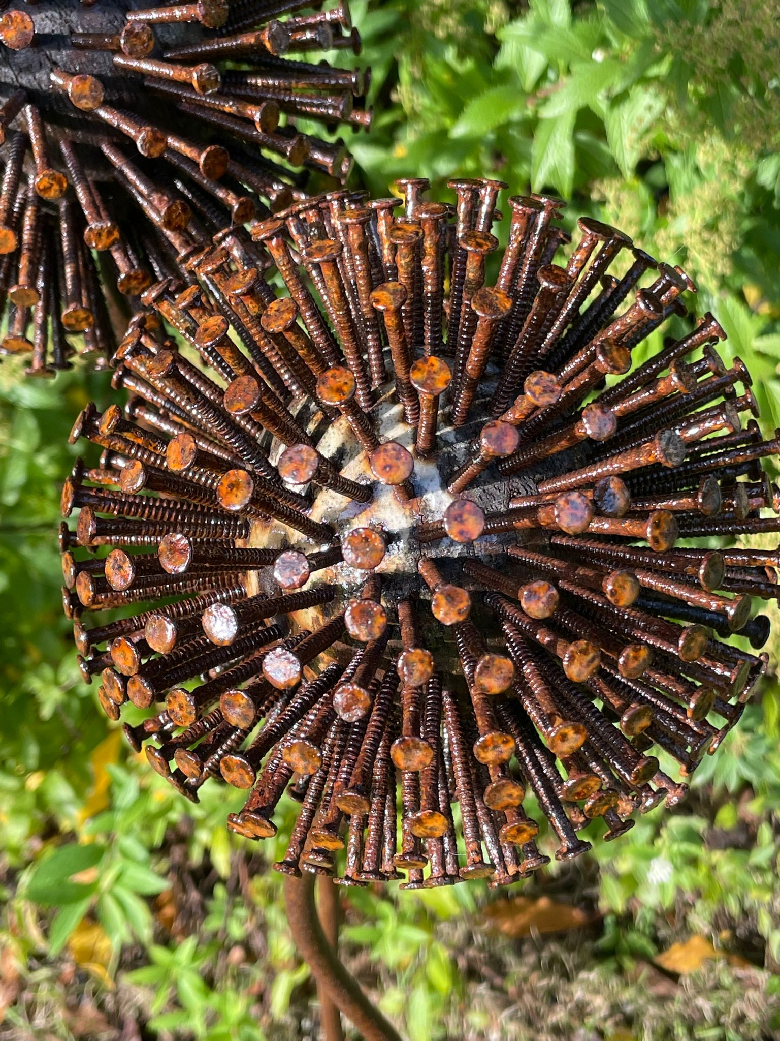 Rustic Pallet Nail Dandelion