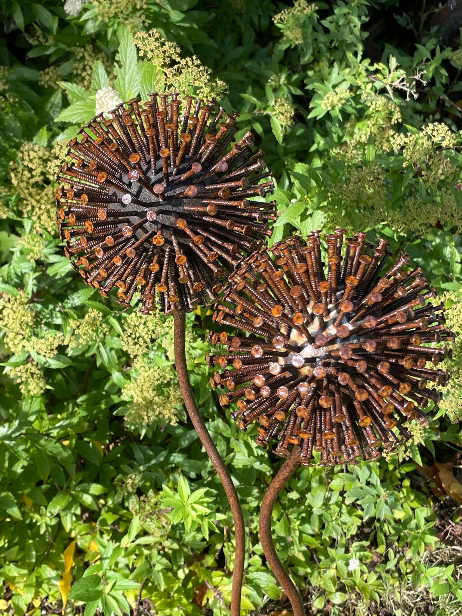 Rustic Pallet Nail Dandelion